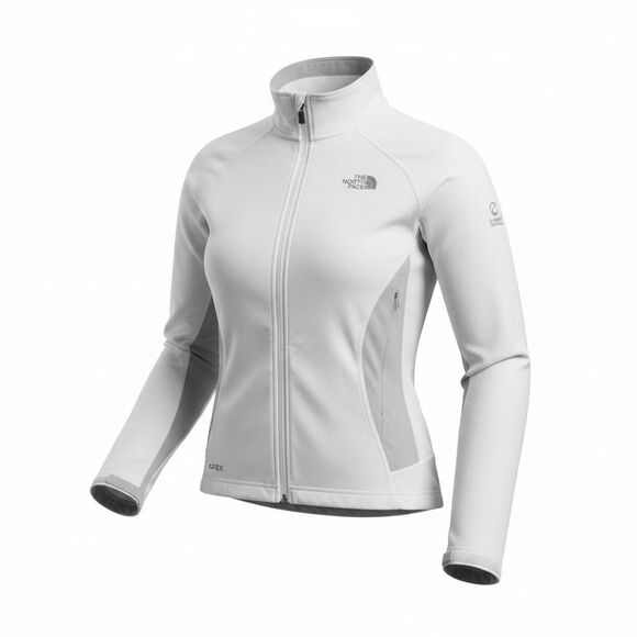 The North Face Tops - The North Face Flight Series Women Cream Jacket Size L Athletic Pockets Zipper